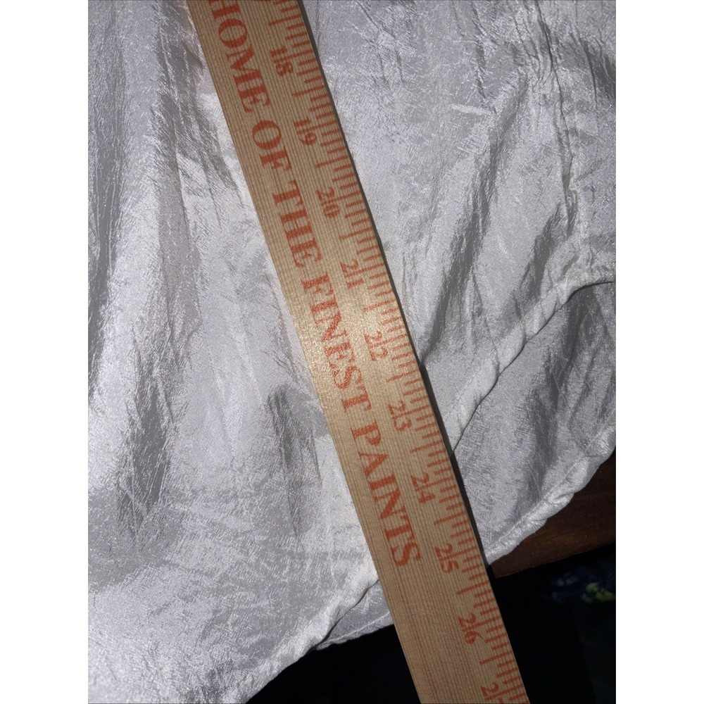 Karen Scott Vintage Off-White Crinkle Utility Safari 8 Quiet luxury Indie sleaze - Picture 8 of 10